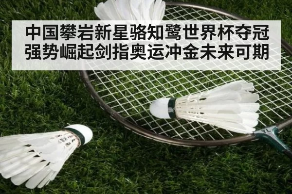 中国攀岩新星骆知鹭世界杯夺冠强势崛起剑指奥运冲金未来可期